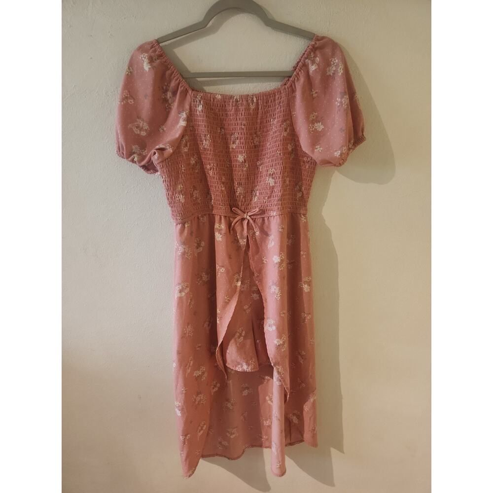 Wonder Nation Dress Girls XXL 18 Pink Multicolor Paisley Dress Skort Shorts